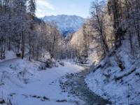 Blick ins Partnachtal nach verlassen der Klamm